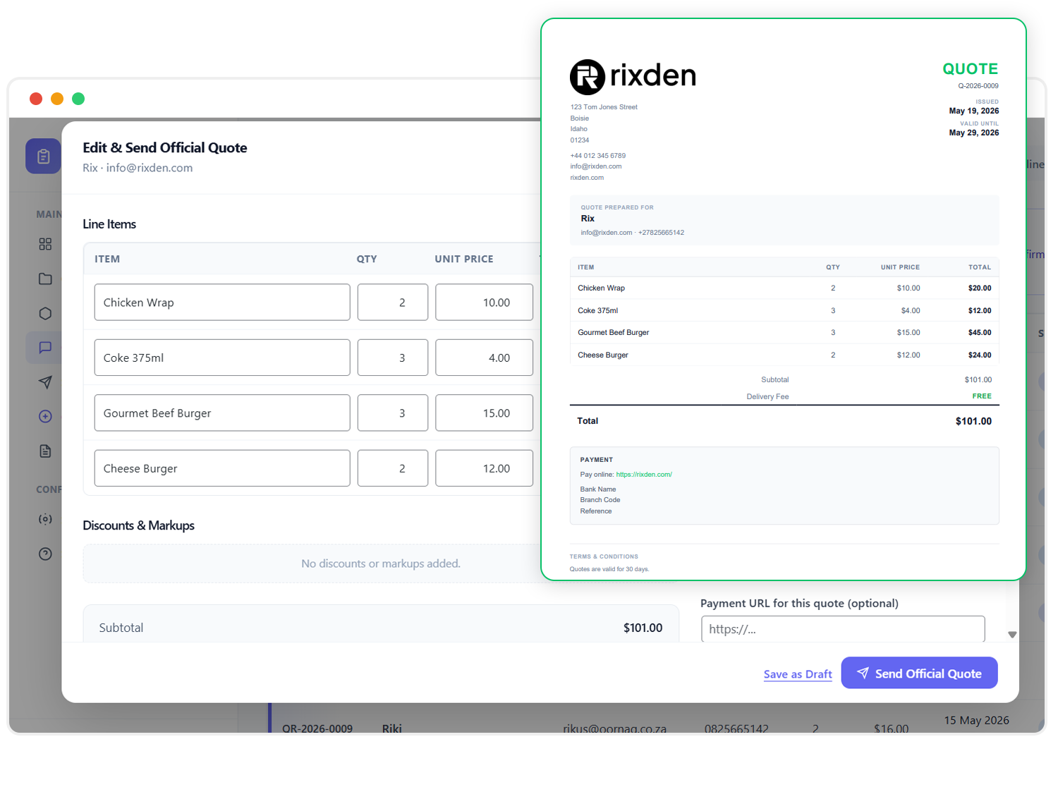 Rixden - WordPress Plugins | Wordpress Quote Builder
